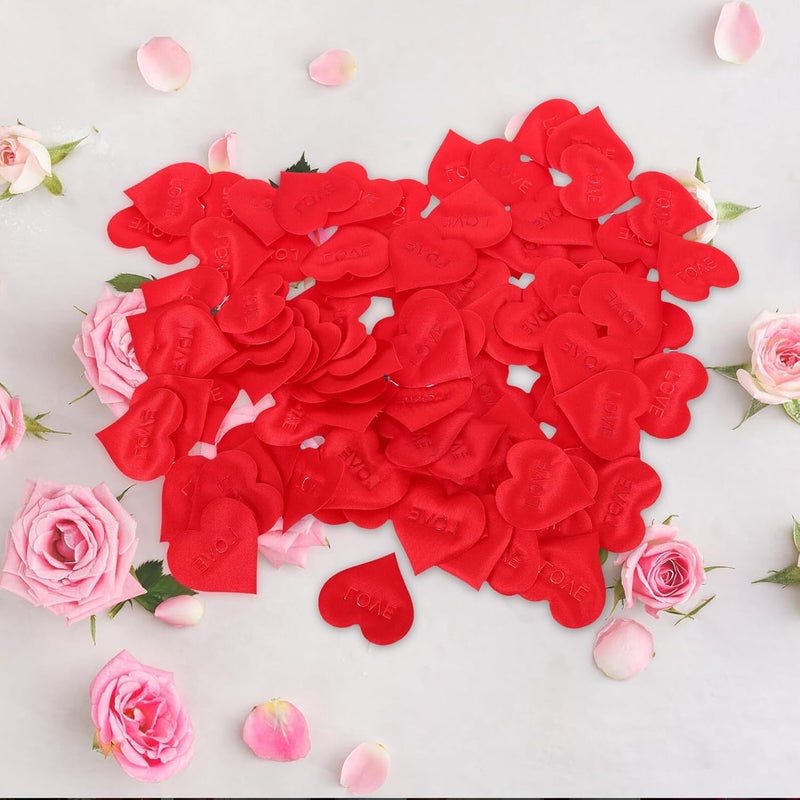 100pcs Red Sponge Heart Confetti 3.5cm Scatter Petals for Valentine Day Decor Bridal Shower Table Decorations Wedding Party Supplies - Image 5