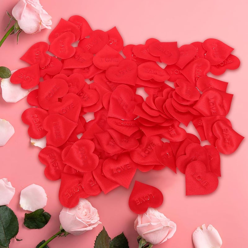 100pcs Red Sponge Heart Confetti 3.5cm Scatter Petals for Valentine Day Decor Bridal Shower Table Decorations Wedding Party Supplies - Image 4