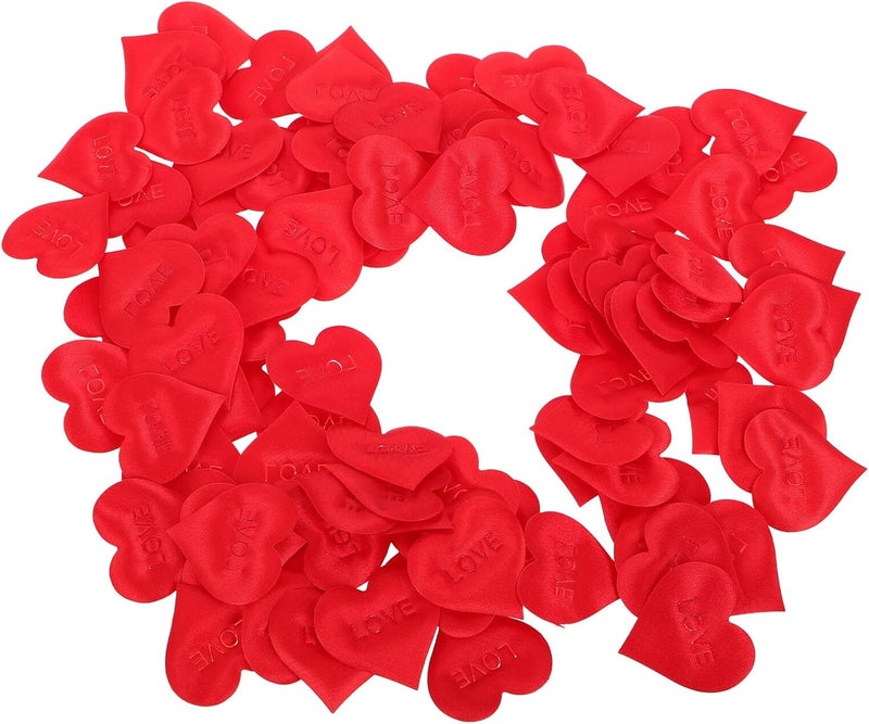 100pcs Red Sponge Heart Confetti 3.5cm Scatter Petals for Valentine Day Decor Bridal Shower Table Decorations Wedding Party Supplies - Image 1