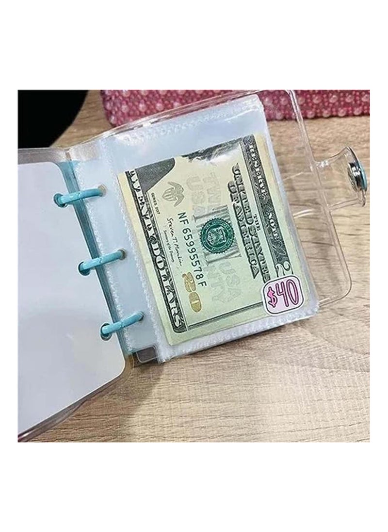 SYOSI 1000 Savings Challenge Binder, Money Saving Binder, Reusable Budget, Savings Challenges Book with Envelopes, Envelope Savings Challenge, Mini Budget Binder with Cash Envelopes, Great Gift(1 Pack)  - Image 4