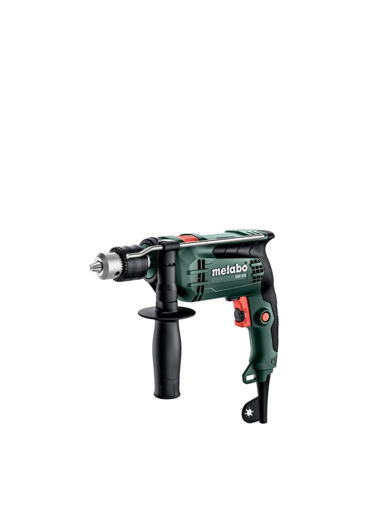 Metabo SBE 650 (600742000) مثقاب تأثير + مجموعة POWERMAXX BS الأساسية (600080880) مثقاب / مفك لاسلكي 12 فولت 2X2AH LI-POWER؛ شاحن LC 40 (220-240 فولت / 50 - 60 هرتز)؛ حقيبة حمل بلاستيكية؛ ورشة عمل متنقلة - Image 3