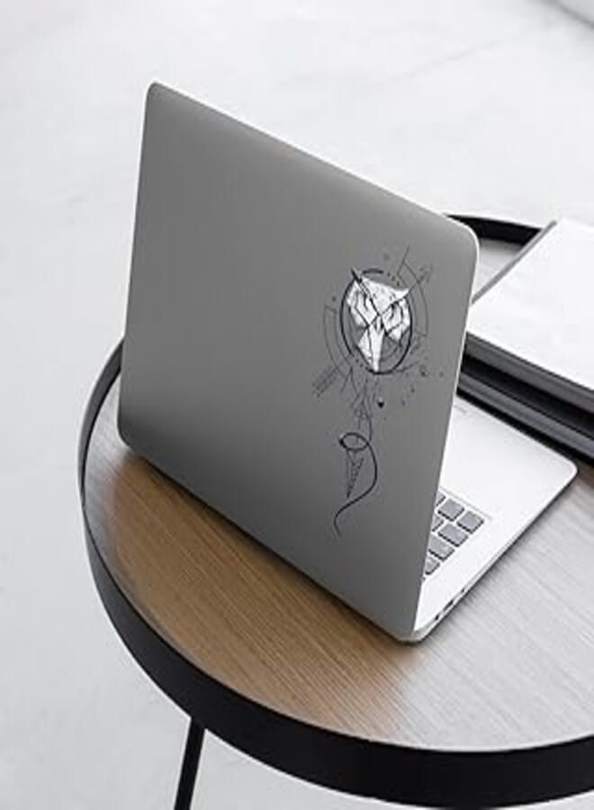 Generic Laptop skin size 15×15 on the outside and 8×7 on the inside, removable Laptop skin, Sticker multi-colored, transparent vinyl plastic sticker - 6221243349693
