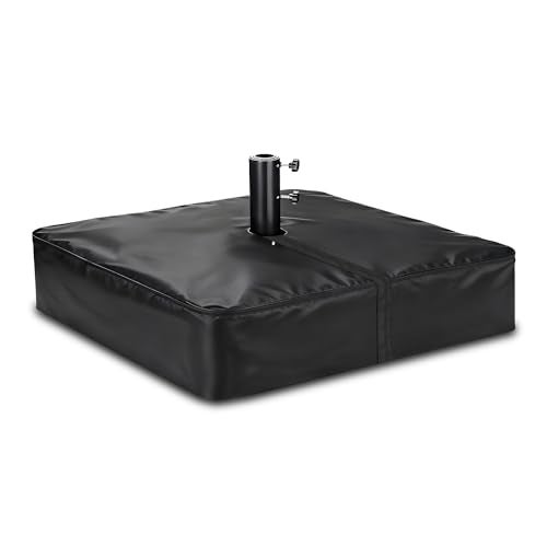 Rileytee Patio Umbrella Base CoverOutdoor Heavy Duty 600D Waterproof AntiUV Square Umbrella Stand Base Covers 42L x 42W x 5HBlack - Image 1
