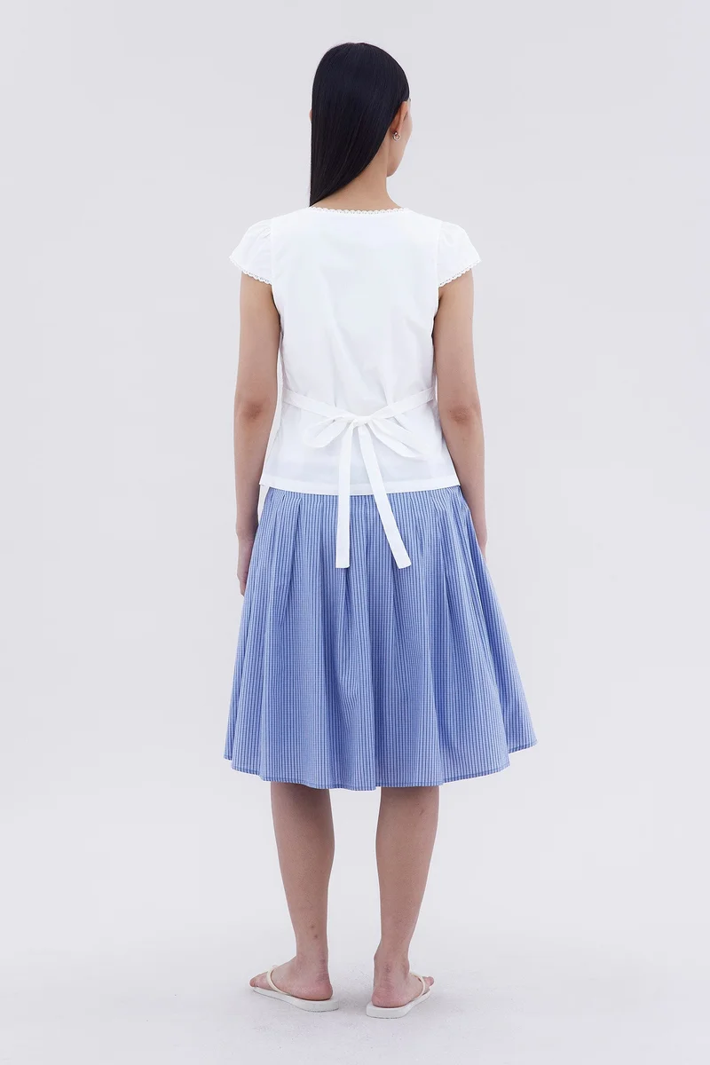 ذا اديتورز ماركت Mariette Lace Trim Fitted Blouse