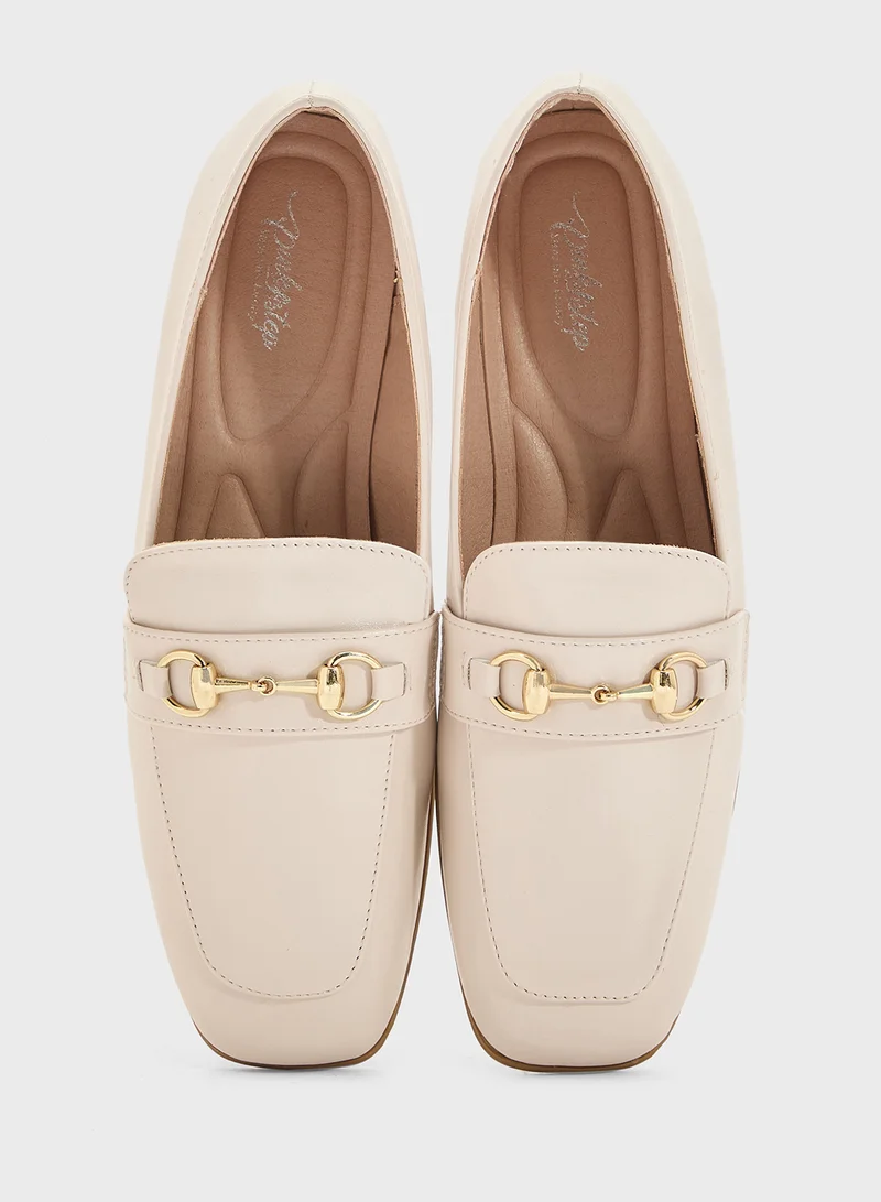 Pink Step Horsebit Loafer