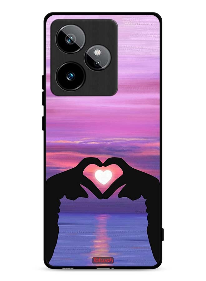 Tolwak Realme GT 7 5G Protective Case Cover Heart Moon