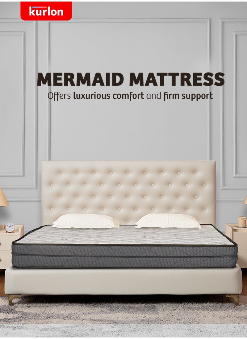 Kurlon Kurlon Mermaid Mattress | High Resilience (HR) Foam |Rebonded Foam |Medium Firm Support | Queen Size Mattress |200L X 150W X 25H Cms| 10 Yrs Warranty  - Image 1