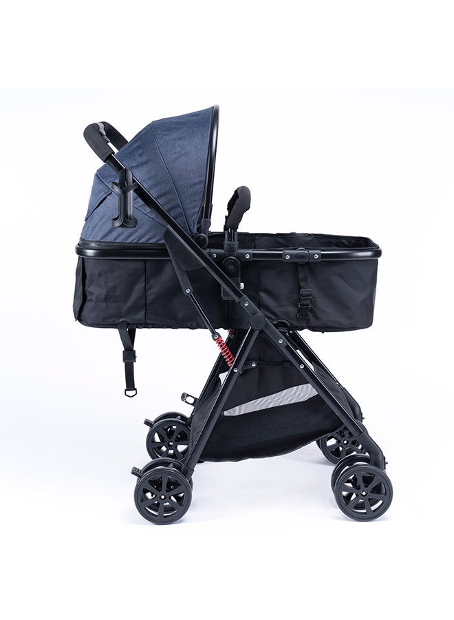 Uniqoo يونيكو 5 أزرق - عربة أطفال محمولة - Image 2