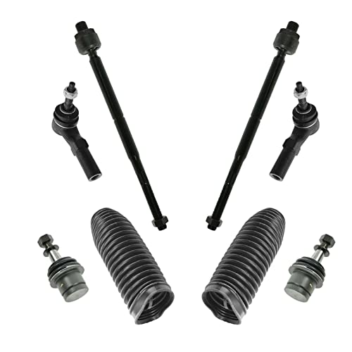 TRQ مجموعة توجيه وتعليق أمامية TRQ مع مفصل كروي وعمود توجيه وجراب دودة متوافق مع 2005-2010 كرايسلر 300 2008-2010 دودج تشالنجر 2006-2010 شاحن 2005-2008 ماغنوم - Image 1