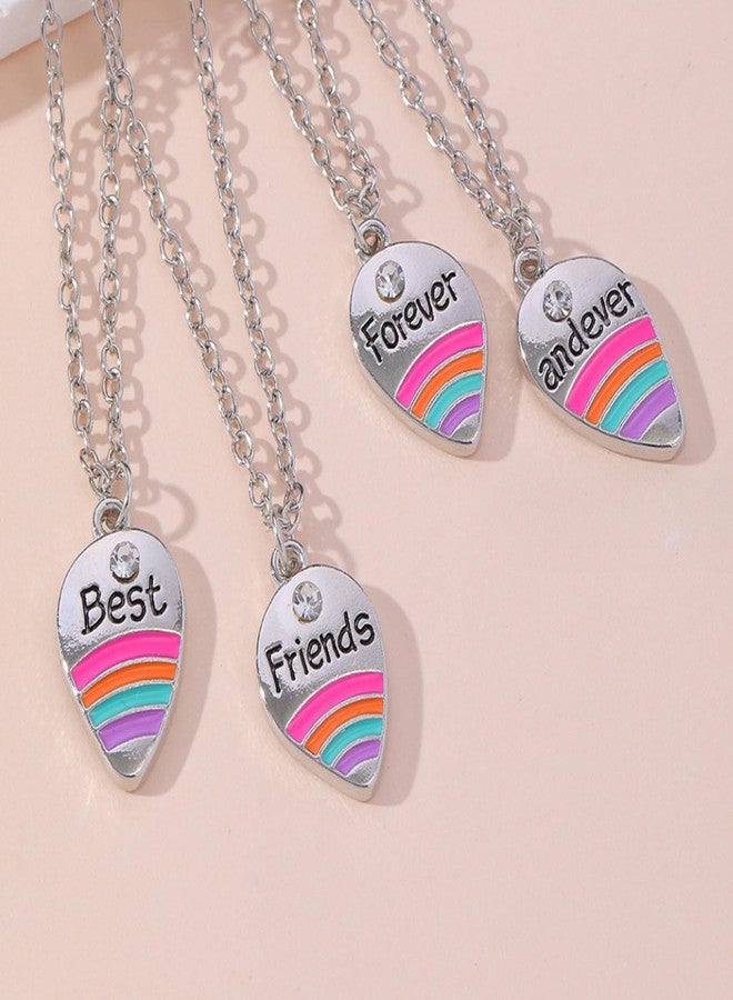 JAVARNV Friendship Necklace BFF Necklace for 2/3/4 Best Friend Love Heart Pendant Birthday Friendship Gifts for Friends Bestie - Image 2