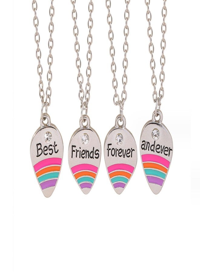 JAVARNV Friendship Necklace BFF Necklace for 2/3/4 Best Friend Love Heart Pendant Birthday Friendship Gifts for Friends Bestie - Image 1