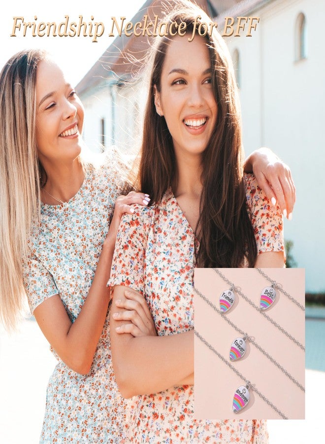 JAVARNV Friendship Necklace BFF Necklace for 2/3/4 Best Friend Love Heart Pendant Birthday Friendship Gifts for Friends Bestie - Image 5
