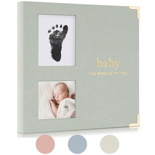 Keepsake Baby Memory Book for Boys and Girls Timeless First 5 Year Baby Book With Photoslots Cute Journal Scrapbook or Photo Album Record a Milestone for Every Event from Birth to Age 5