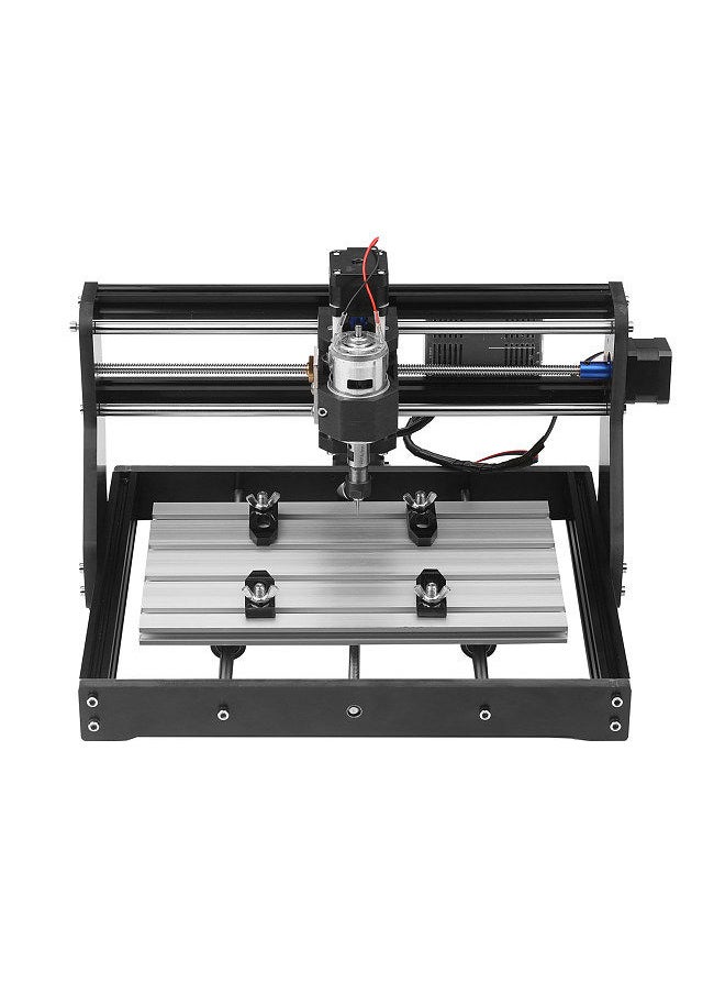 Generic - CNC 30*18 Pro Router Kit GRBL Control 3 Axis Offline Controller 80W Laser Module Engraver Plastic Leather Acrylic Copper Soft Metal Wood Carving Milling Cutting Engraving Machine - Image 1