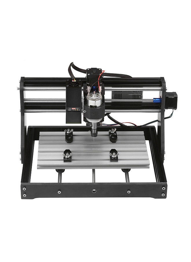 Generic - CNC 30*18 Pro Router Kit GRBL Control 3 Axis Offline Controller 80W Laser Module Engraver Plastic Leather Acrylic Copper Soft Metal Wood Carving Milling Cutting Engraving Machine - Image 1