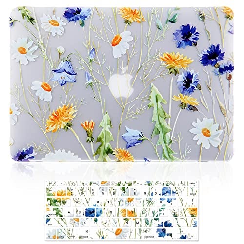 iDonzon Case for MacBook Pro 15 inch (A1398, 2012-2015 Release), 3D Effect Matte Clear See Through Hard Cover & Keyboard Cover Compatible Mac Pro 15.4 with Retina Display (NO CD-ROM Drive) - Floral - Image 1