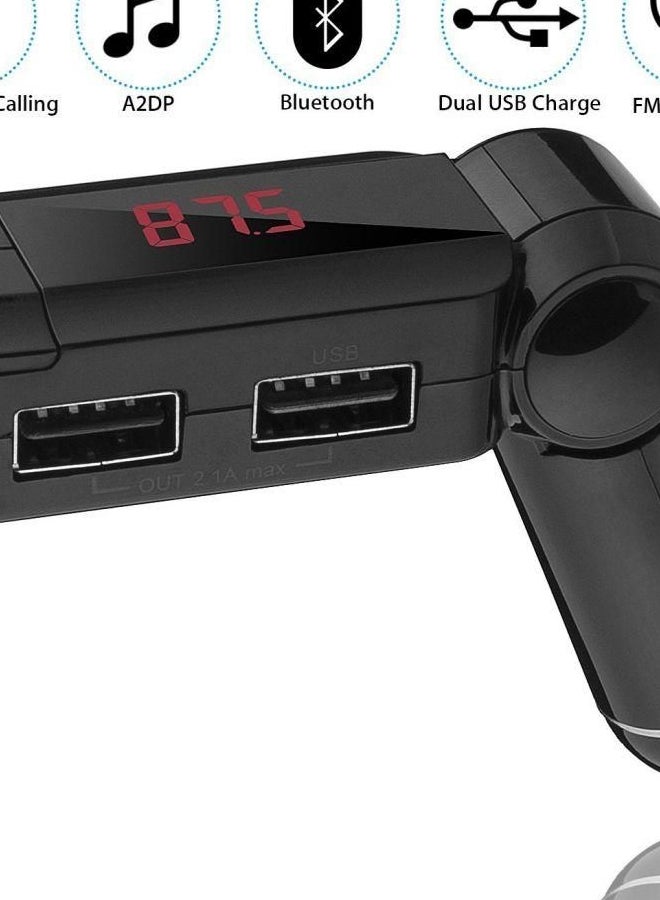 2-In-1 Car Bluetooth FM Transmitter And Charger - Image 2