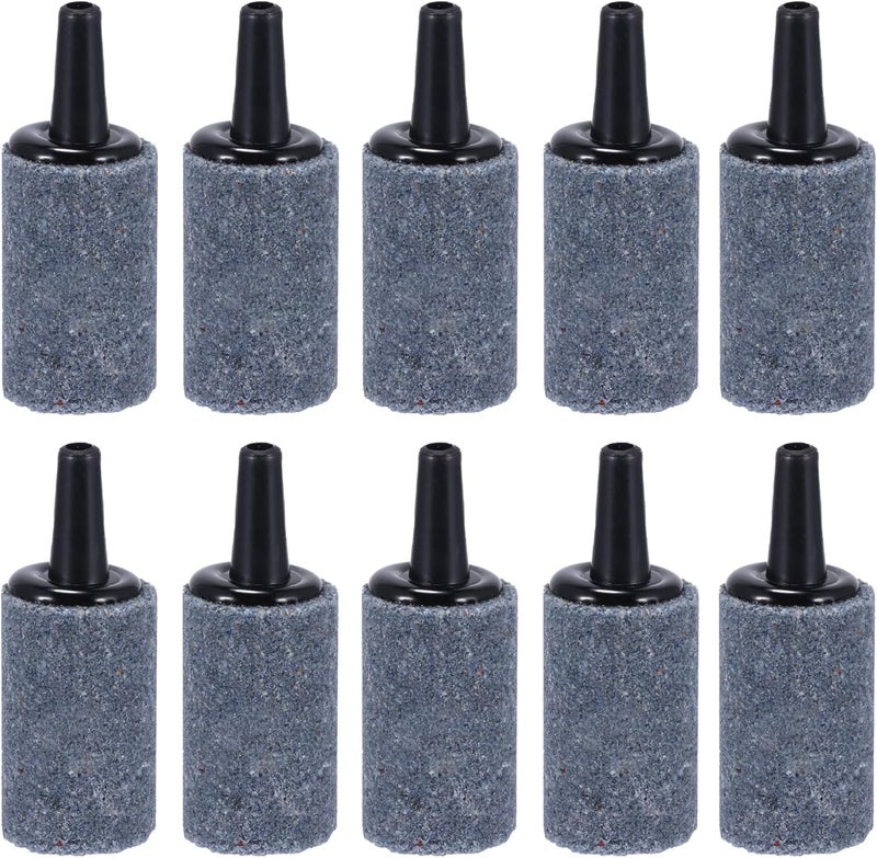 Meridian 10 pcs 2.5 cm Aquarium Air Stone – Cylinder Bubble Diffuser for Fish Tanks and Hydroponics - CT - Image 1