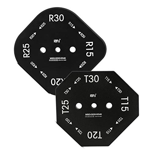 Evwoge 8 in 1 Aluminum Alloy Corner Radius Routing Templates Aluminium Alloy Router Templates for for Trimmer R10 R15 R20 R30, T15 T20 T25 T30 Half Round Corner Radius Quick-jig - Image 2