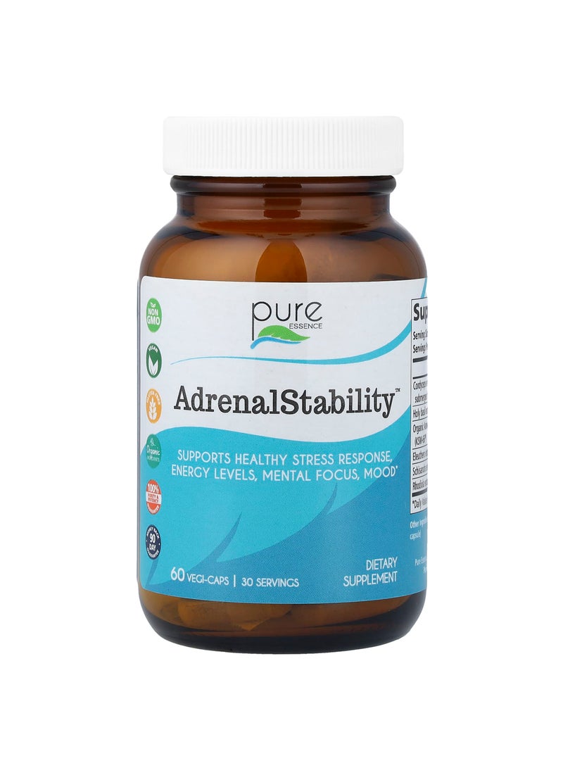 Pure Essence AdrenalStability™, 60 Vegi-Caps