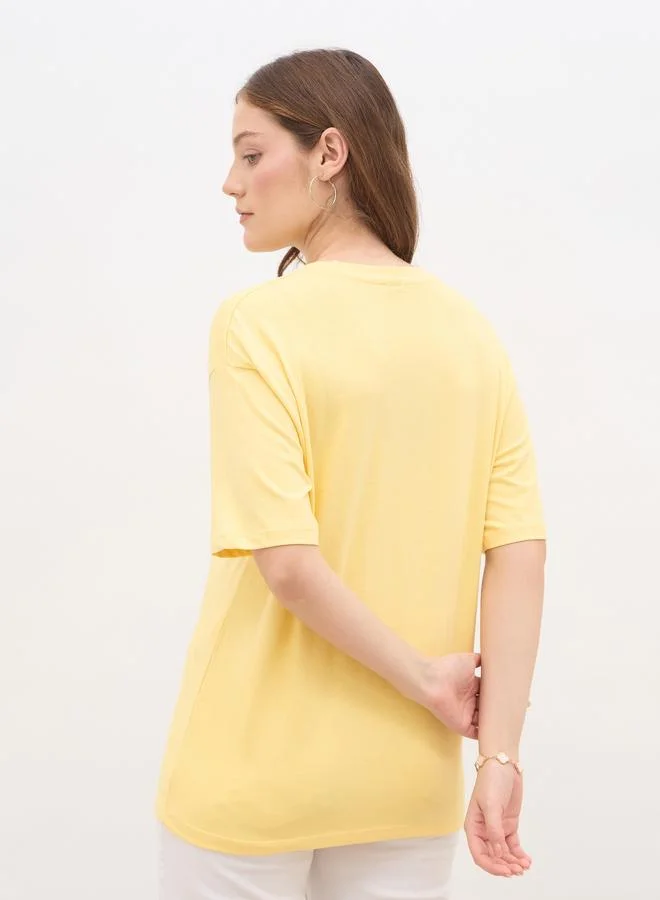 Styli Styli Slogan Print Oversized T-Shirt