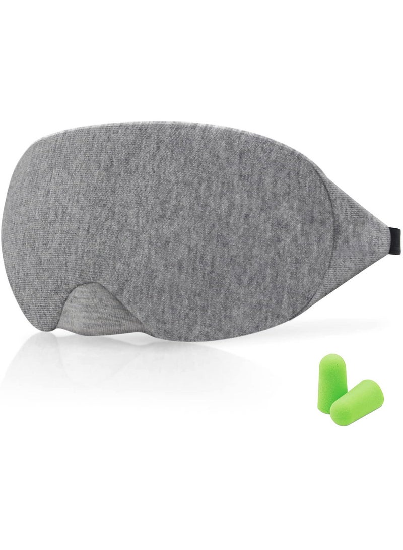 Kueh Sleep Eye Mask for Men Women, 3D Contoured Cup Sleeping Mask & Blindfold, Concave Molded Night Sleep Mask, Block Out Light, Soft Comfort Eye Shade Cover for Travel Yoga Nap (Size C) - Image 1