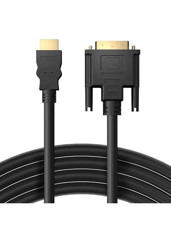 Fosmon Hdmi To Dvi Cable 24+1 (6Ft) Full 1080P Bidirectional Gold Plated Adapter High Speed Hdmi Male To Dvid Male Compatible With Hdtv Apple Tv Ps4 Ps5 Xbox One X S 360 Nintendo Switch  - Image 5