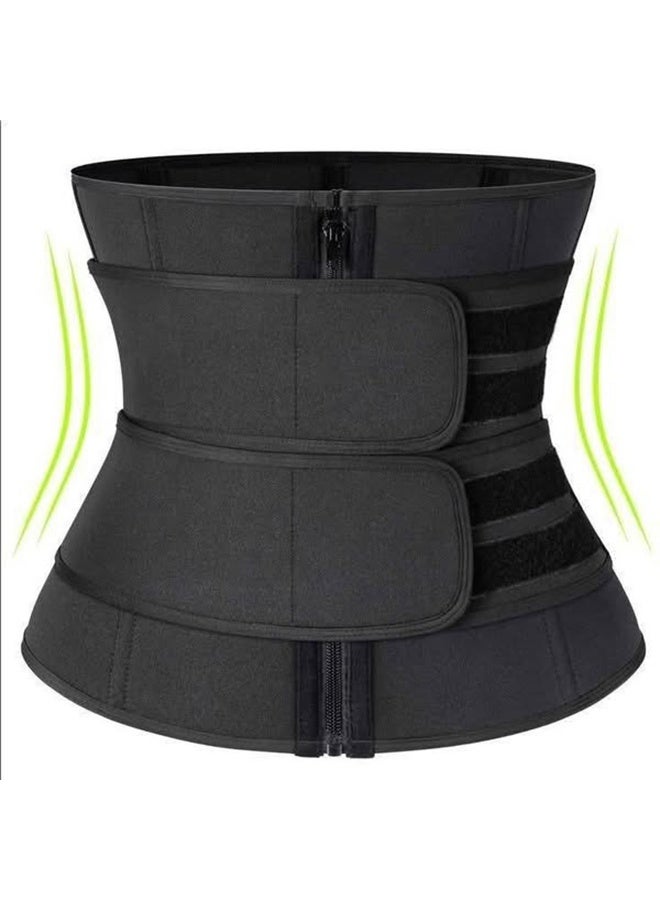 إيه جي دي داعم ظهر من اللاتكس للجنسين قابل للتعديل، مزود بقبضان معدنية، لتخفيف آلام الفقرات القطنية أسفل الظهر - Image 1