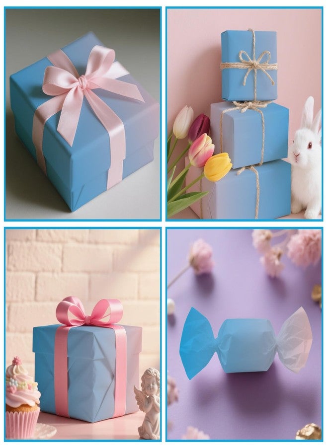 Ethanberg 60 Sheets Gift Wrapping Tissue Paper Bulk, Pink Blue Gradient Tissue Paper for Gift Bags, Decorative Art Papers for DIY Crafts Wedding Birthday Baby Showers Holiday Party Decor, 20x14 Inches - Image 4