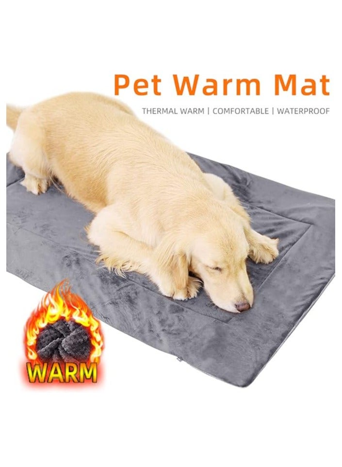 مورو مورو مرتبة كلب قطيفة في جلد – سرير فاخر للحيوانات الأليفة ناعم، متين، وغير قابل للانزلاق - Image 2