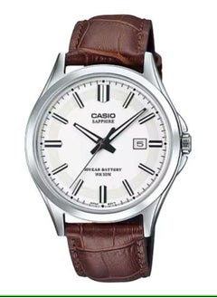 CASIO Leather Analog Men's Watch MTS-100L-7AVDF - 47 mm - Brown 