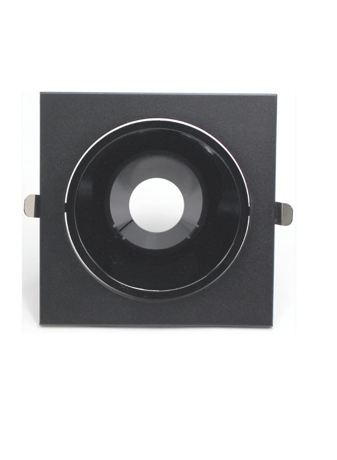 تي ام إطار سقفي مربع غاطس فردي  لون أسود مع عاكس أسود مقاس 16cmX16cm - Image 1