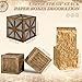 Saypacck 7 Pcs Cowboy Party Decoration Set Includes Hay Bales Boxes Wooden Bales Boxes Wagon Wheel Western Cowboy Birthday Decor Fake Hay Boxes Vintage Rustic Wagon Wheel for Fall Harvest Farm - Image 4