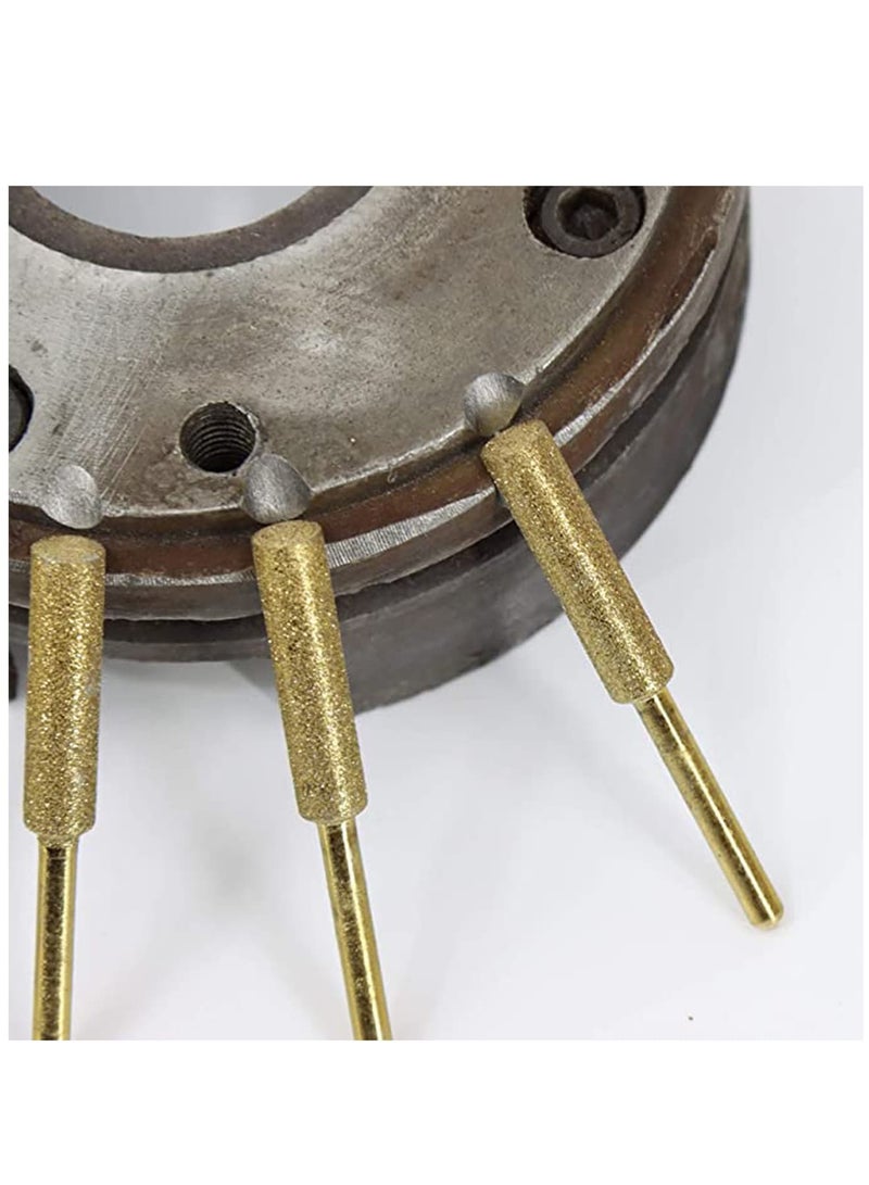 Titanium Plated Diamond Sharpening Wheels, 3/16 Inch Electric Replacement Sharpening Stones for Electric Chainsaw Sharpener - Image 2