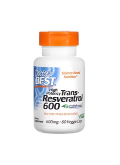 Doctor's Best High Potency TransResveratrol 600 600 mg 60 Veggie Caps  - Image 1