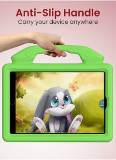 Moxedo Moxedo Shockproof Protective Case Cover Lightweight Convertible Handle Kickstand for Kids Compatible for iPad Mini 1/2/3/4/5 - Green  - Image 3