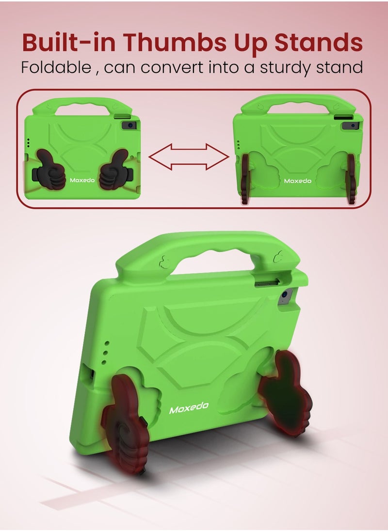 Moxedo Moxedo Shockproof Protective Case Cover Lightweight Convertible Handle Kickstand for Kids Compatible for iPad Mini 1/2/3/4/5 - Green  - Image 5