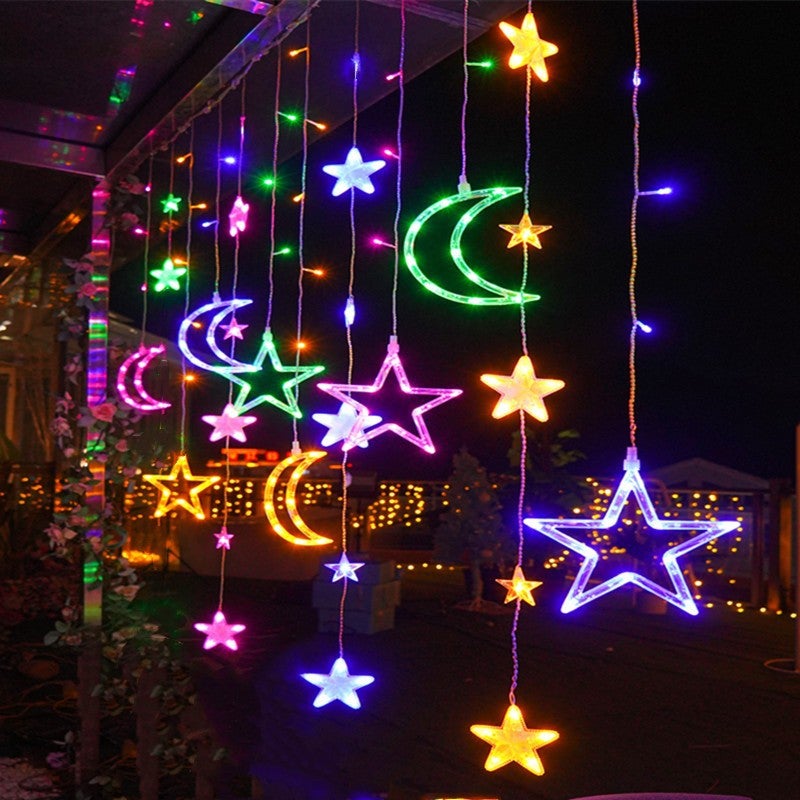 LED star lights bedroom room decoration lights flashing lights string lights stars Spring Festival atmosphere decoration balcony wholesale - Image 1