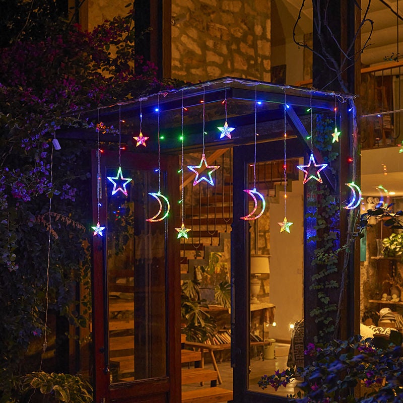 LED star lights bedroom room decoration lights flashing lights string lights stars Spring Festival atmosphere decoration balcony wholesale - Image 3