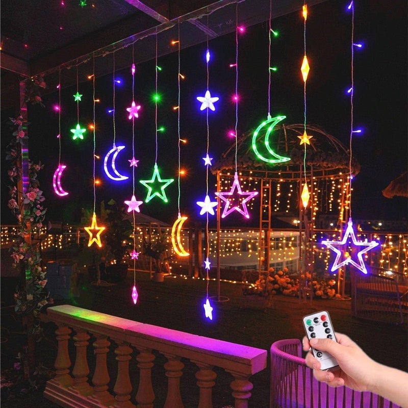 LED star lights bedroom room decoration lights flashing lights string lights stars Spring Festival atmosphere decoration balcony wholesale - Image 2
