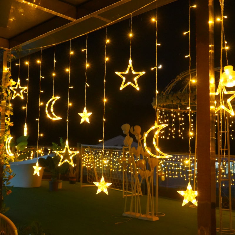 LED star lights bedroom room decoration lights flashing lights string lights stars Spring Festival atmosphere decoration balcony wholesale - Image 4