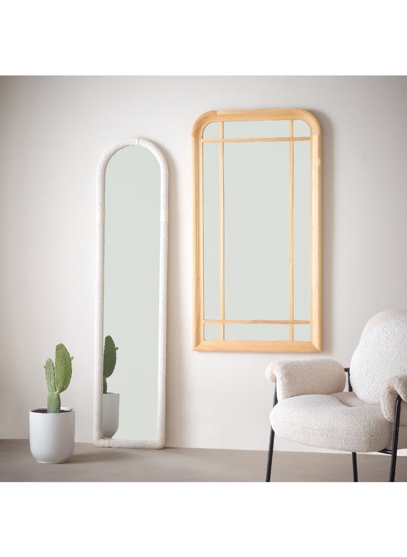 Home Box - Inez Wooden Frame Window Mirror 130 x 3 x 70 cm - Image 1