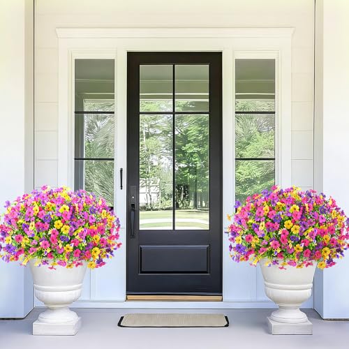 BLEUM CADE Artificial Flowers for Outdoors, 14 Bundles Faux Plants Outdoor Artificial Flowers for Decoration, UV Resistant Fake Flowers Artificial Plants & Flowers for Outdoors Garden Decor - Image 3