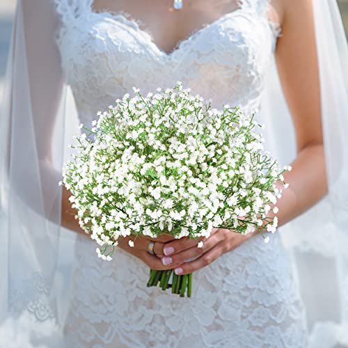 LYLYFAN Babys Breath Artificial Flowers,12 Pcs Gypsophila Real Touch Flowers for Wedding Party Home Garden Decoration - Image 5