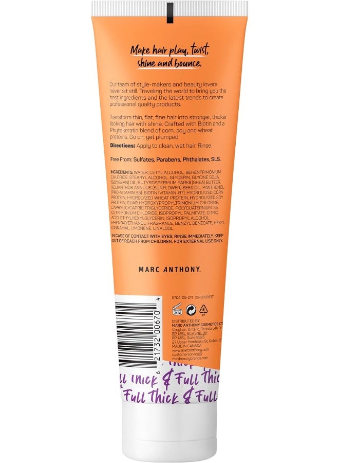 MARC ANTHONY بلسم إنستانتلي ثيك + بيوتين | لشعر أكثر كثافة وامتلاء | تركيبة خفيفة الوزن | يوفر القوة والرطوبة واللمعان | 250 مل - Image 2