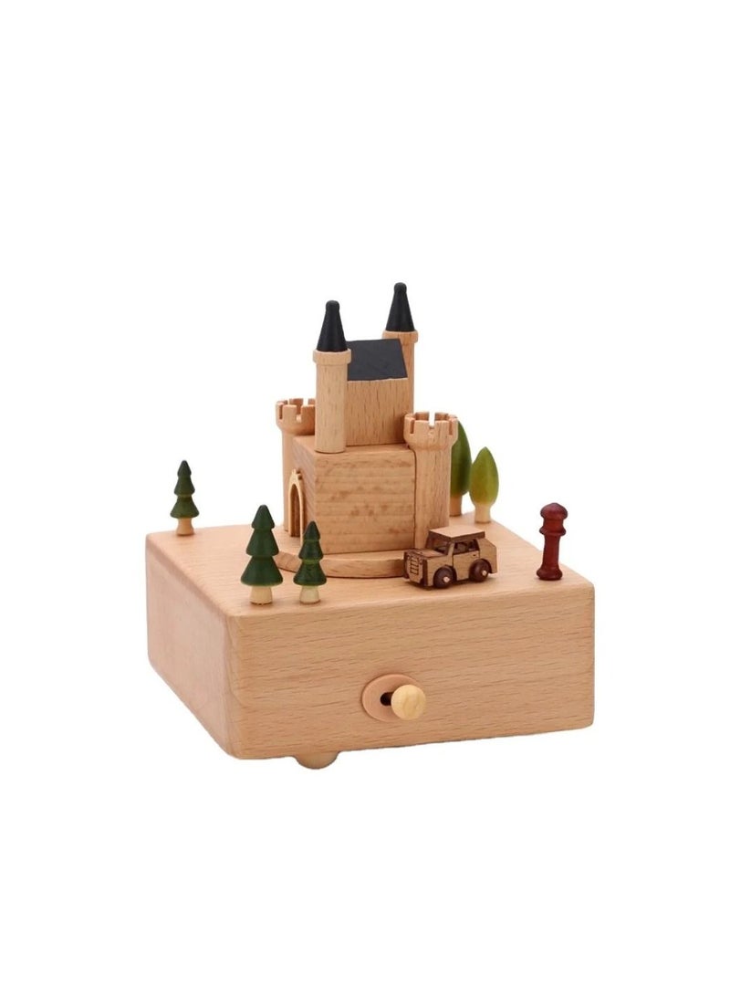 Pikkaboo Woody Buddy-Musical Carousel Castle - Image 1