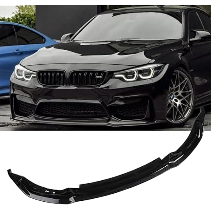 Tempsnow شفاط الصدام الأمامي لسيارة بي إم دبليو M3 F80 M4 F82 F83 باللون الأسود اللامع - Image 1