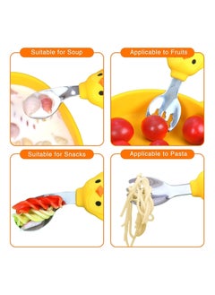 SYOSI Toddler Utensils Forks and Spoons Set for Kids Perfect for 1 to 5 year old Toddlers Portable  Set for Self Feeding Flatware Set  - Image 4