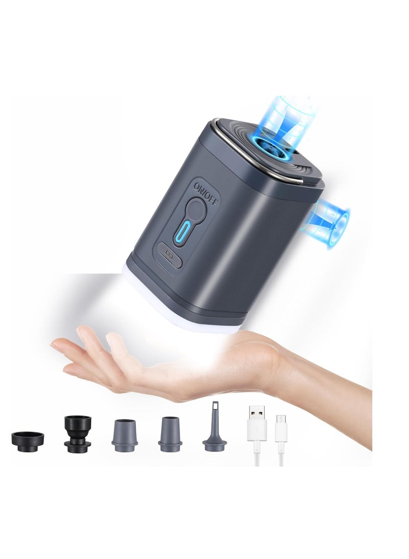 X TORBO | Portable Electric Air Pump: 5 Nozzles, 3 Camping Lights, Mini Vacuum Pump - Image 1