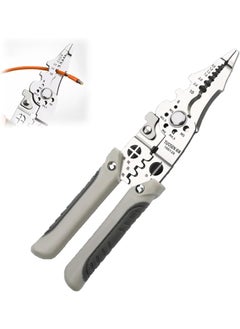 MEDICINEKING MEDICINEKING 9 In 1 MultiFunction Wire Cutter Crimper and Stripper Tool Precision Engineered for Cutting Stripping and Crimping with Adjustable Jaws and Ergonomic Handle A  - Image 1